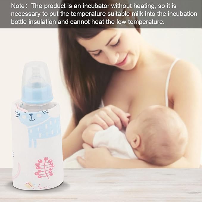 GOTOTOP Bottle Warmer Bag, Bottle Warmer Case Milk Warmer, Portable Cooler Bag with USB Charging Port for Baby Care(Red)