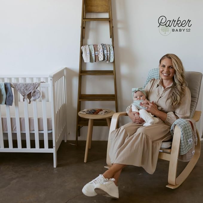 Parker Baby Soft & Durable Fitted Baby Crib Sheets | Snug Fit for Standard Crib Mattresses | Machine Washable, Fade-Resistant & Modern Nursery Designs