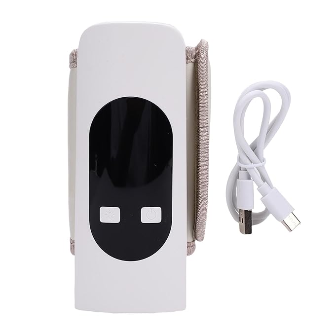 Fockety Baby Bottle Warmer, Rechargeable Electric Bottle Warmer Constant Temperature Multifunctional Travel Bottle Warmer for Breastmilk or Formula