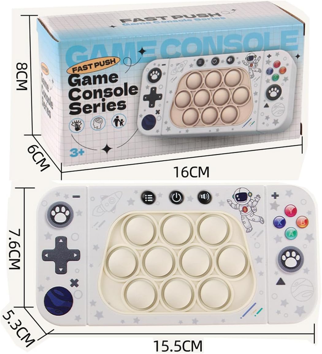 Puzzle Pop Light Up Game Fidget Travel Games/Travel Sensory Fidget Toys Popular Handheld Games for Teenagers Anti Anxiety Autism Relief Birthday Party Presents (Game Console-B)