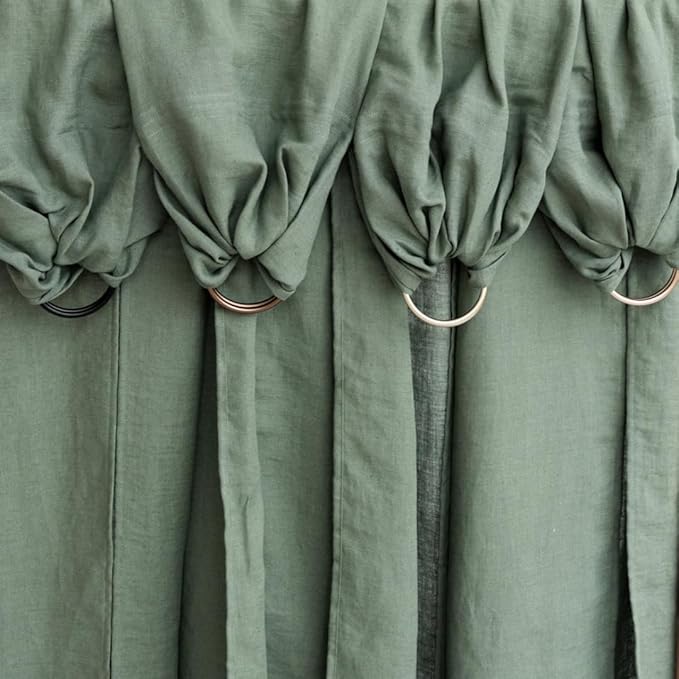 WildBird - Ring Sling Baby Carrier - Newborn to Up to 35 lbs - for Moms, Dads & Caregivers - 100% Natural European Linen Fibers - Versatile & Adjustable - 74” Size - Acadian Fabric & Rose Gold Ring