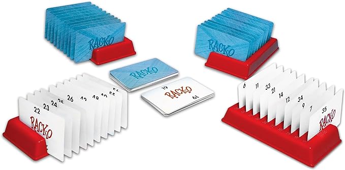 Rack-O Retro Game by Winning Moves Games USA, Classic Tabletop Game Enjoyed by Families Since the 1950's! Ages 8+, 2-4 Players (6122)