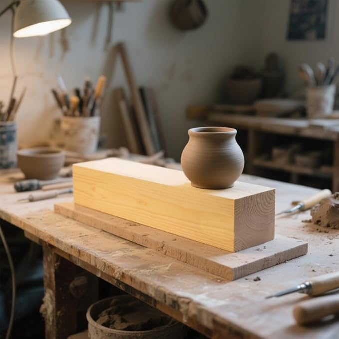 JAPCHET 24 Pieces 4 x 1 x 1 Inch Basswood Carving Blocks, Natural Wood Carving Block, Unfinished Basswood Blocks for Woodcarving, Crafting and Whittling