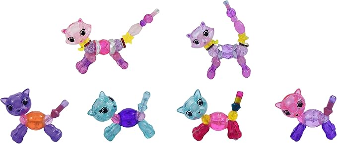 Twisty Petz Family Pack Kittys, Includes Two Bracelets and Four Rings. for Ages 6-12