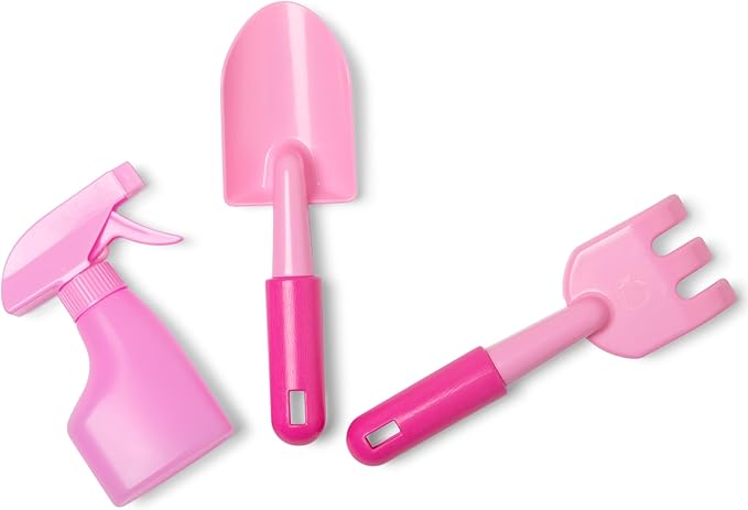 Melissa & Doug Sunny Patch Pretty Petals Gardening Tote Set with Tools