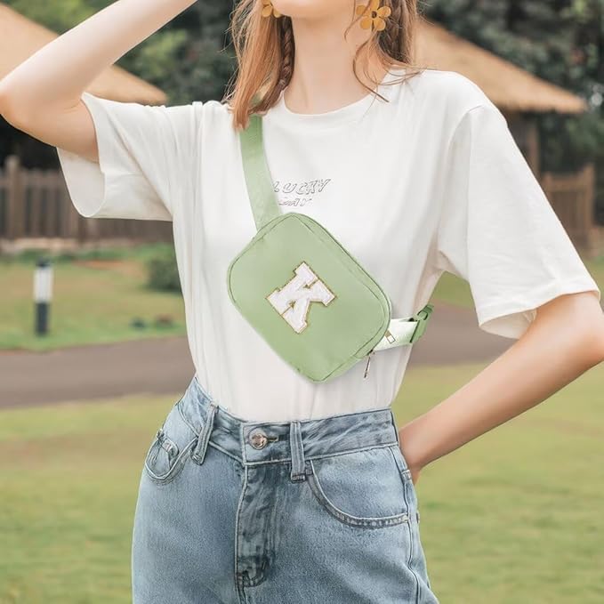 YOOLIFE Fanny Packs - Crossbody Bags for Women - Green Small Cross Body Bags for Travel Gifts