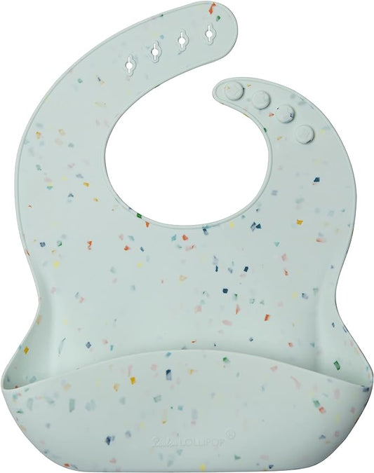Loulou Lollipop Soft, Waterproof Silicone Feeding Bib for Babies and Toddlers
