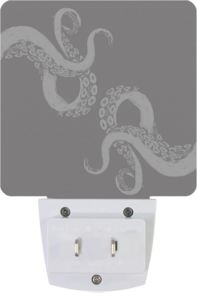 Octopus Night Light Plug-in LED Nightlights Auto Sensor Night Lamp Dusk-to-Dawn Lamp Home Decor for Nursery Children Girls Boys