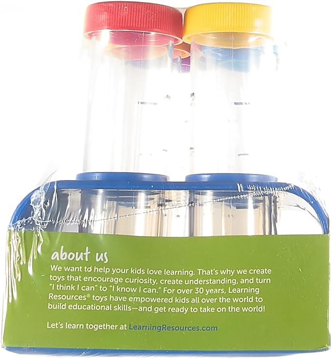 Learning Resources Primary Science Jumbo Test Tubes with Stand, Set of 6 Tubes, Ages 3+