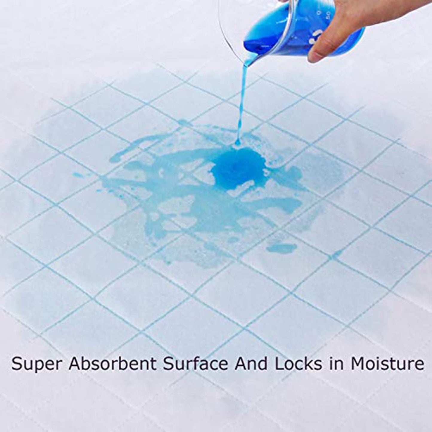 Waterproof Crib Mattress Protector 34" x 52", Non-Slip & Sturdy Mattress Pad, 4 Layers Incontinence Bed Mat for Children Adults, Pets Training Pee Pad, White