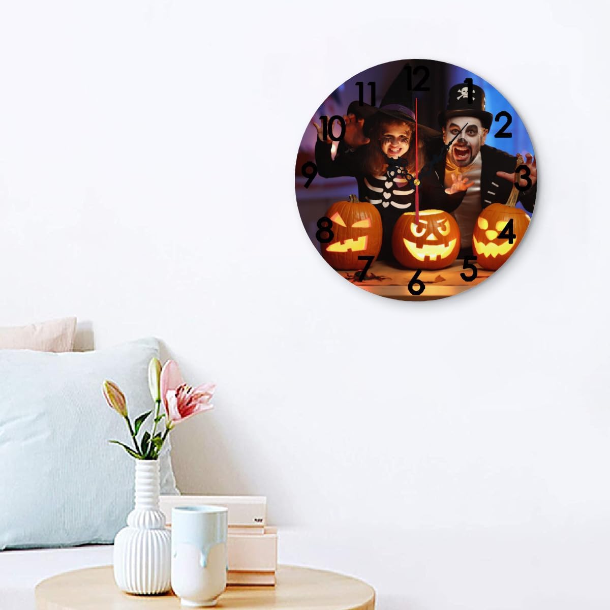 Custom Clocks for Walls Personalized Wall Photo Customized Round Clock for Birthday Wedding Present Creative