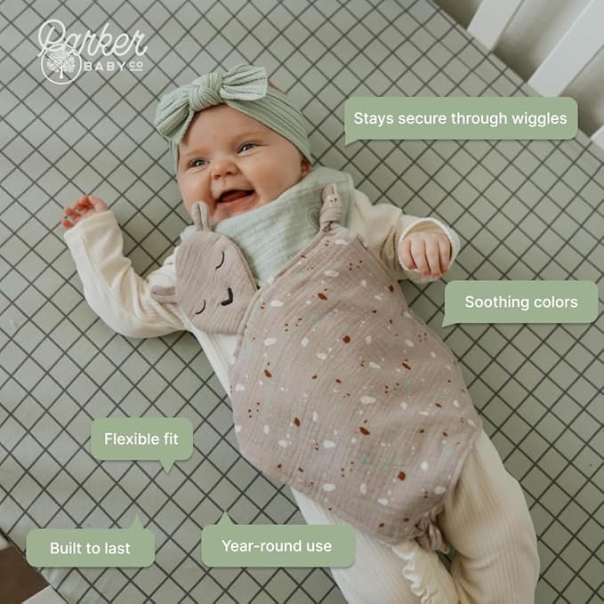 Parker Baby Soft & Durable Fitted Baby Crib Sheets | Snug Fit for Standard Crib Mattresses | Machine Washable, Fade-Resistant & Modern Nursery Designs