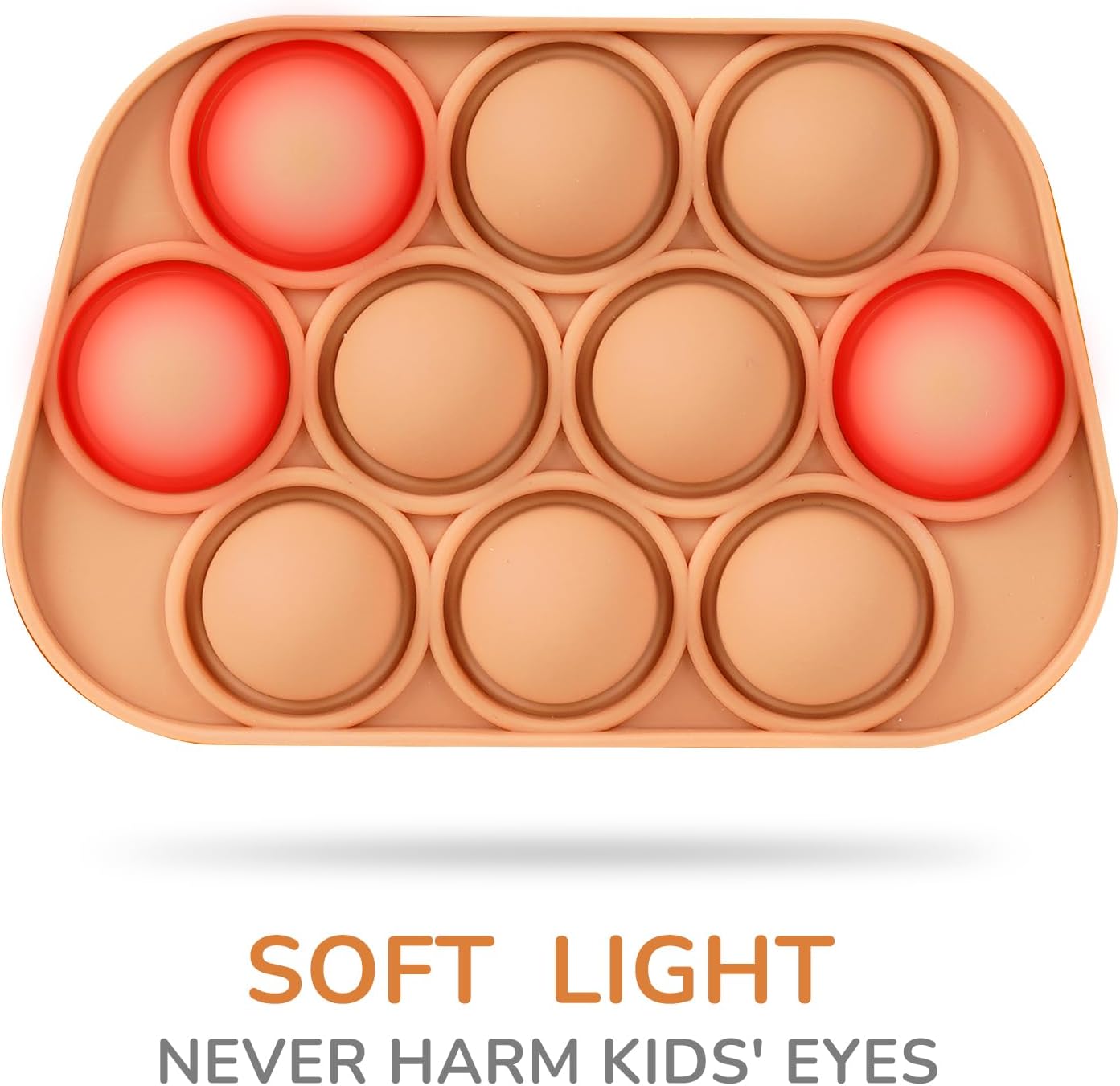 Fast Push Game, Stocking Stuffers for Kids 8-12, Fidget Toys for Kids, Fast Push Bubble Game, Pop Game It Fidget Sensory Toys, Christmas Birthday Gifts for 3-12 Year Old Girls Boys (Coffee Deer)