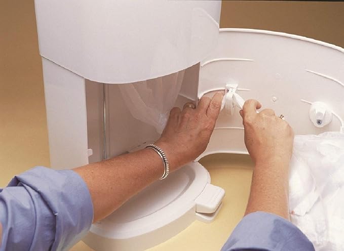 Janibell Akord 330 Adult Diaper Disposal System Refill Liners 2 Count 1 Box of 2 Rolls Continuous Liner Bags with Odor-Locking for Adult Diaper Pail for Seniors Odor Control