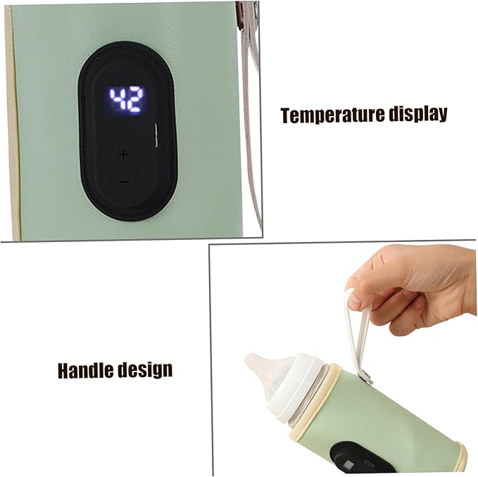 Portable Bottle Warmer Portable Bottle Warmer 18w Quick Heating Baby Temperature Adjustable USB Baby Heater for Home Family Green