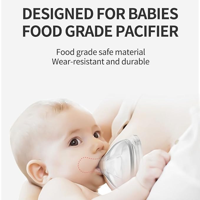 Baby Bottle Nipple, 100% Silicone,Replacement Baby Bottle Nipple for Babies, Newborn,Preemie 0-3 0-6 6-12 12+ Months