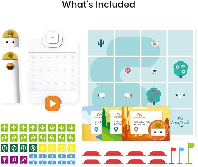 Matatalab Coding Robot Set for Kids Ages 4+, STEM Educational Toy, Early Programming for Kids, Learn to Code Robot for Homeschool & Classroom Ages 4-10