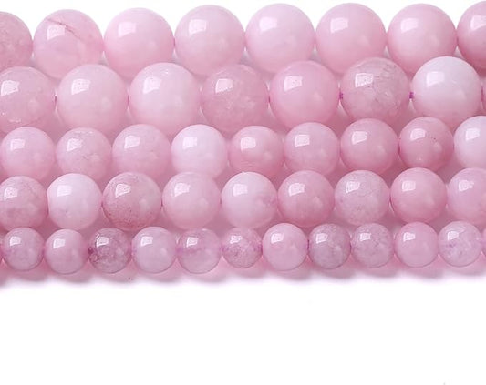 10MM 38PCS Kunzite Beads Round Loose Beads for Jewelry Making DIY Bracelet Necklace Crystal