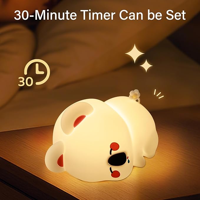 Koala Night Light for Kids Nursery - Cute Silicone Animal Baby Light with 3-Level Dimmable LED, Portable Toddler Sleep Lamp for Bedroom, Breastfeeding, Kids Room, Funny Xmas Birthday Gifts