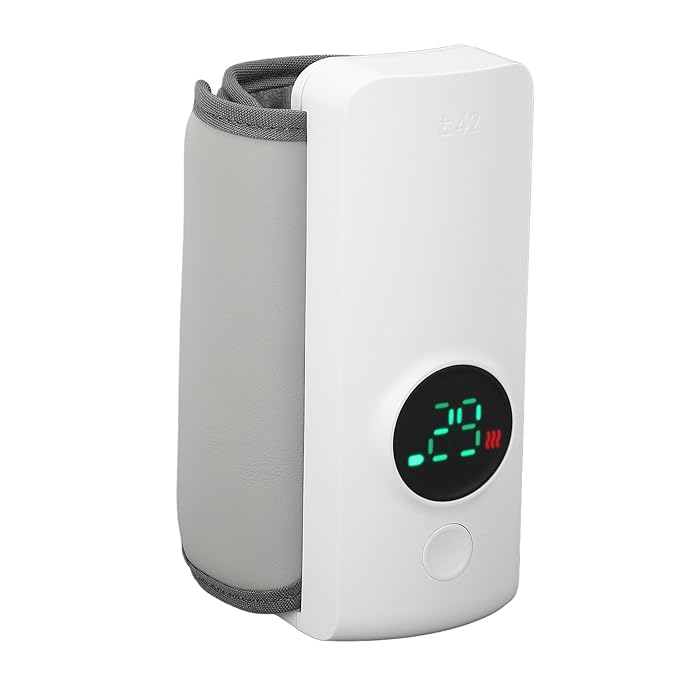 Portable Bottle Warmer, Fast Heating Wireless Milk Warmer Sleeve with Accurate Constant Temperature Control, Comfortable for Travel