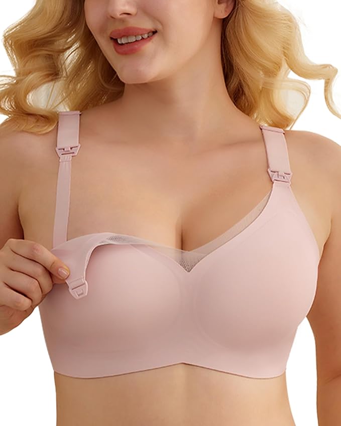 As Fairy Nursing Bras for Breastfeeding Mesh Lace Seamless Maternity Bra Pregnancy Sleep Wireless Bralette