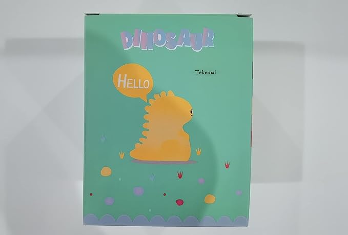 Night Light, Bedside Lamp, Baby Nursery Lamp for Breastfeeding Safe, Break Resistant, Eye Caring, Adjustable Brightness & Color, Timing Function, Remote Control + Touch Control - Dinosaur