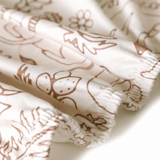 GRSSDER Fitted Pack N Play Sheets 3 Pack, Stretchy Ultra Soft Jersey Knit Portable/Mini Crib Sheets, Universal Fit for Pack N Play Pads Safe and Snug, Stylish Playard Sheets for Boys and Girls