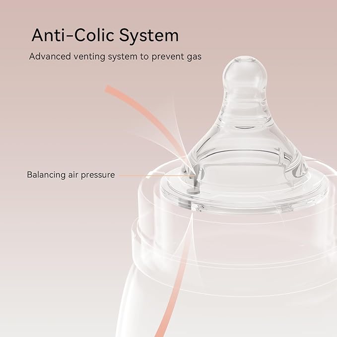 Silicone Replacement Nipple, Fast Flow Nipples for Wide Neck Bottles, 6+ Months, 10 Count