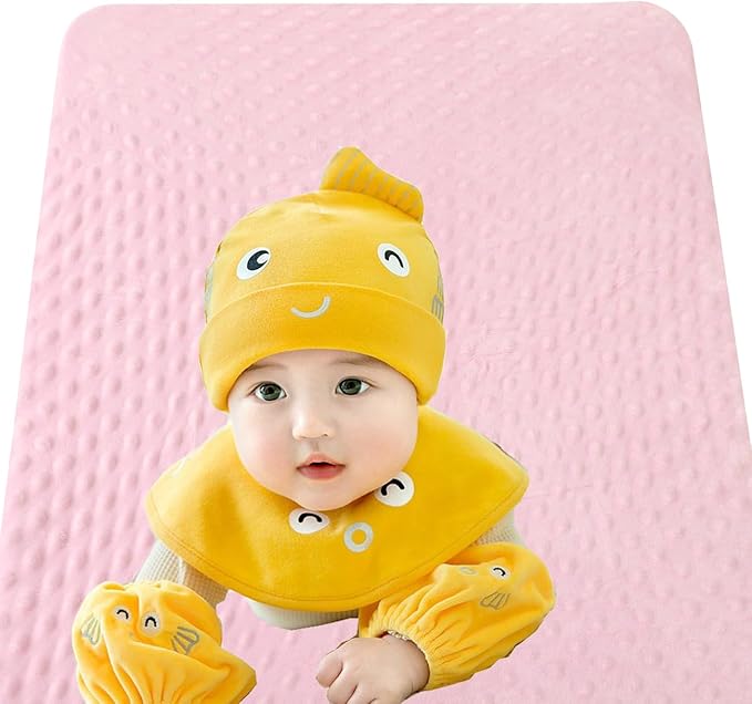 Dot Bassinet Sheet Set 2 Pack Stretch Fitted Cradle Sheets,Ultra Soft Thick Universal Fit Oval Rectangle Hourglass Pad/Mattress, for Baby Girls and Boys Grey Pink