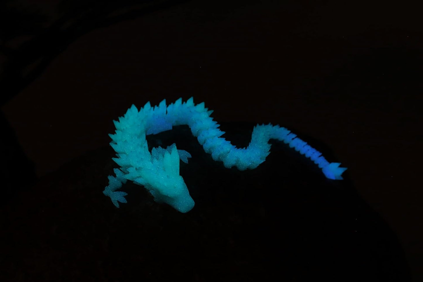 3D Printed Dragon Egg,Dragon Eggs with Dragon Inside,Crystal Dragon Fidget Toys,Full Articulated Dragon Dragon in Egg,Adults Fidget Toys for Autism ADHD (Random Rainbow Glow-in-The-Dark)