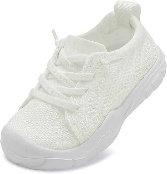 JIASUQI Toddler Shoes for Boys Girls Slip on Sneakers Wide Toe Walking Shoes Toddler Sock Shoes