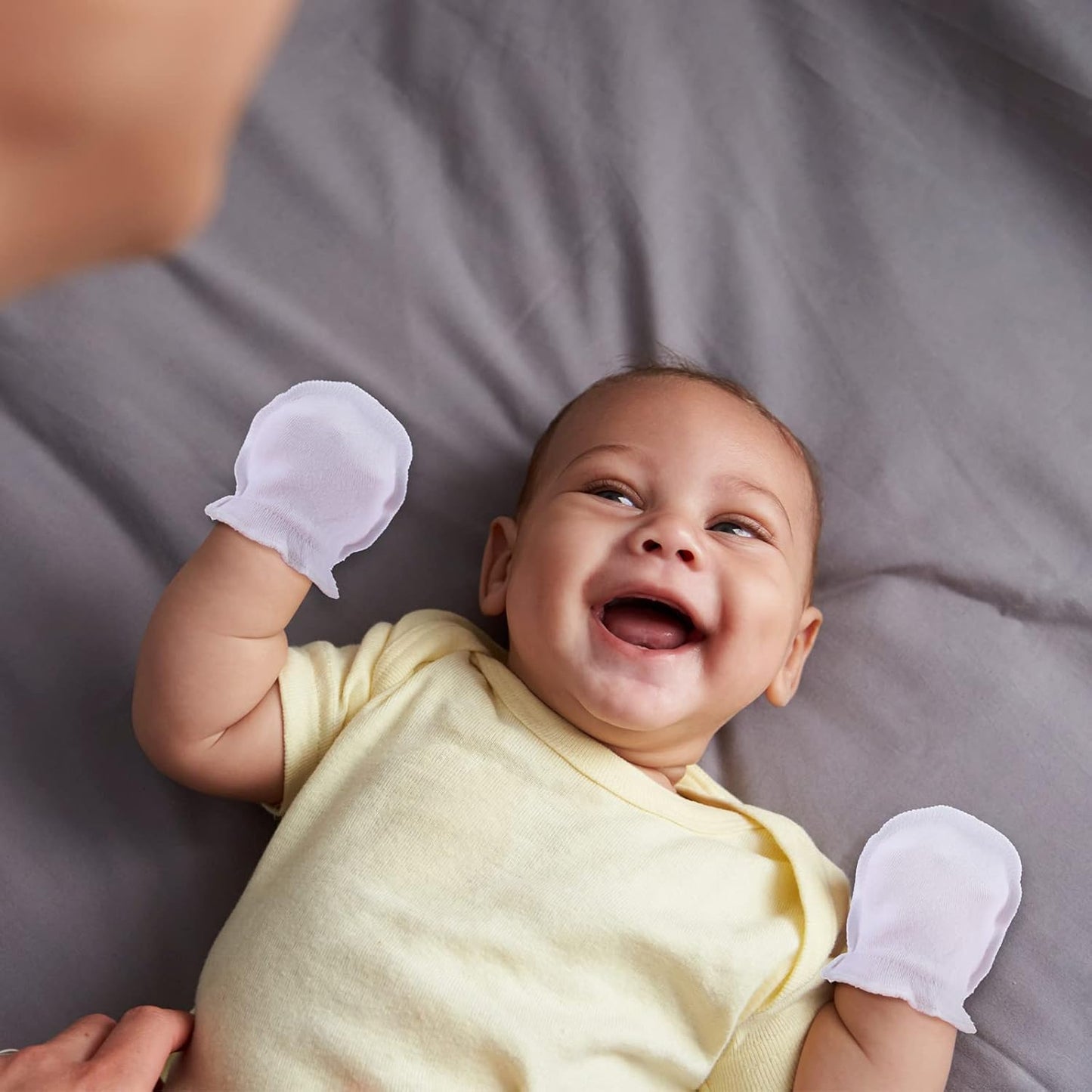 9 Pairs Newborn Baby Boys Girls Mittens 0-6 Months Infant Toddler Mittens No Scratch Solid Color Gloves