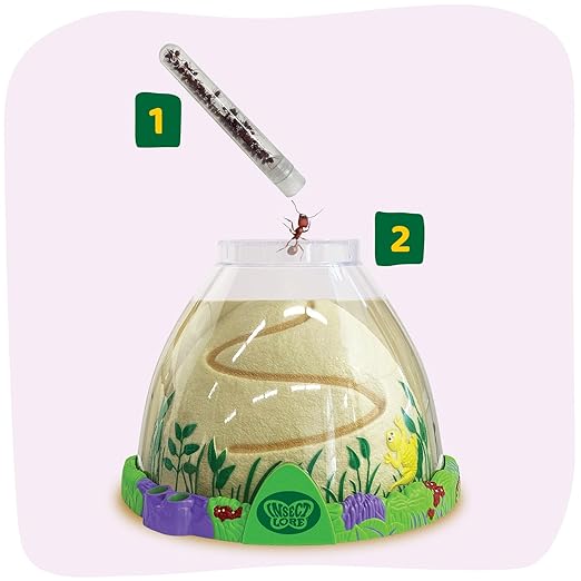 Insect Lore Ant Hill Habitat Kit with Live Ants Voucher – STEM Educational Science Kit for Kids – Includes Pre-Paid Voucher for 50 Harvester Ants – Watch Ants Tunnel and Explore