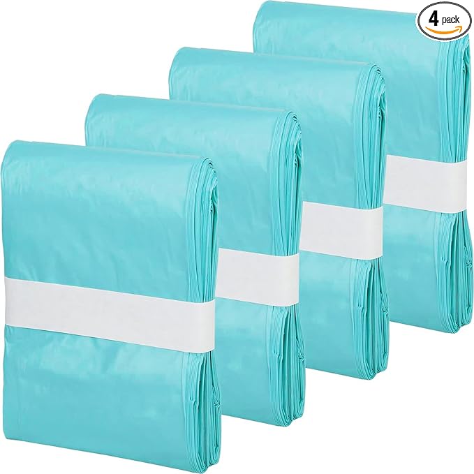 4 Pack Adult Diaper Liner Refills Compatible with Janibell Akord 280 Slim Model Diaper System, A Single Liner Pack Will Last for Over 500 Adult Briefs Using Green