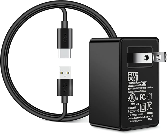 Bottle Warmer USB Charging Cable Cord, FITE ON Travel Bottle Warmer Wall Charger + Power Cord Compatible with BOLOLO/YIGU/Babymoov/Flashstar/BINGONE Portable Milk Warmer and More