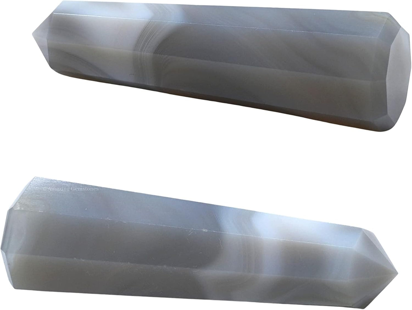 Amazing Gemstone Agate Crystal Towers ~ Natural Healing Crystal Point Obelisk for Reiki Healing and Crystal Grid (3 to 4 INCH)