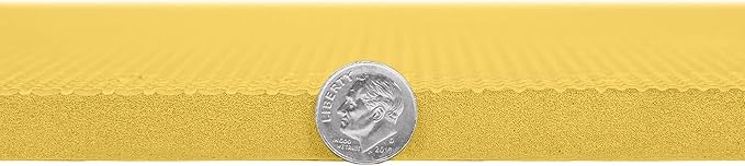 FlooringInc's 1/2" Soft Non-Toxic Baby Play Mat, Toddler Playmat, Colorful Puzzle PlayMat, Floor Mats for Kids & Babies, EVA Foam Interlocking Tiles for Nursery & Playroom | Yellow, 15 Tiles, 60 Sq/Ft