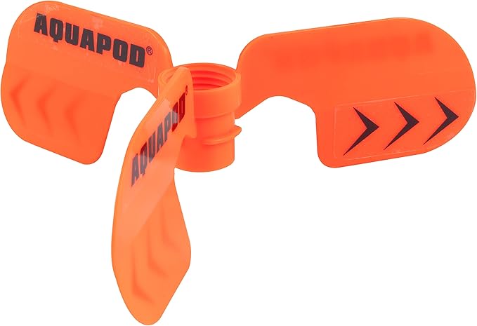 Screw on Curved Water Rocket Fins (2 pk)- Compatible with any 2 Liter Bottles - Makes Bottle Spiral in Air & Helicopter to Ground - Fun Outdoor Science Toy - Accessory to Water Rocket Launcher