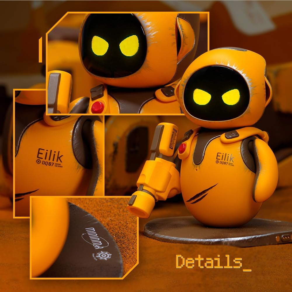 Eilik DQ - Touch Interactive Toys, Cute Robot Pets with Abundant Emotions. Idle Animations&Exclusive Mini-Games, Unique Gift for Girls & Boys. Support Update.(Special Version)