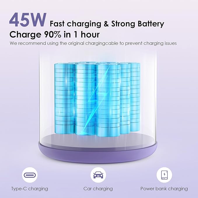 Portable Bottle Warmer 17oz Bottle Warmer for Travel, Fast Heating for Breast Milk Formula & Water, Long Battery Life &Large Capacity, Suitable for Baby Outdoor