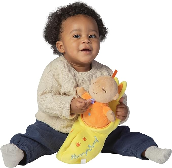 Manhattan Toy Snuggle Pod Hunny Bunny Beige First Baby Doll with Cozy Sleep Sack for Ages 6 Months and Up