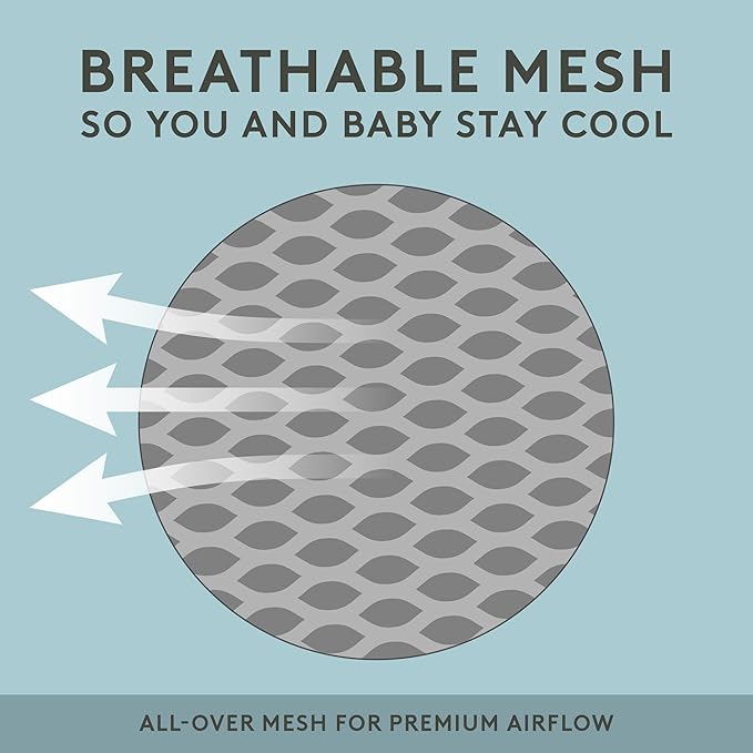 Baby Tula Explore Carriers - Breathable Baby Carrier Newborn to Toddler - Adjustable Toddler Carrier - Multiple Ergonomic Positions Front and Back - Ergonomic Fit for 7-45 lb - Mesh, Indigo