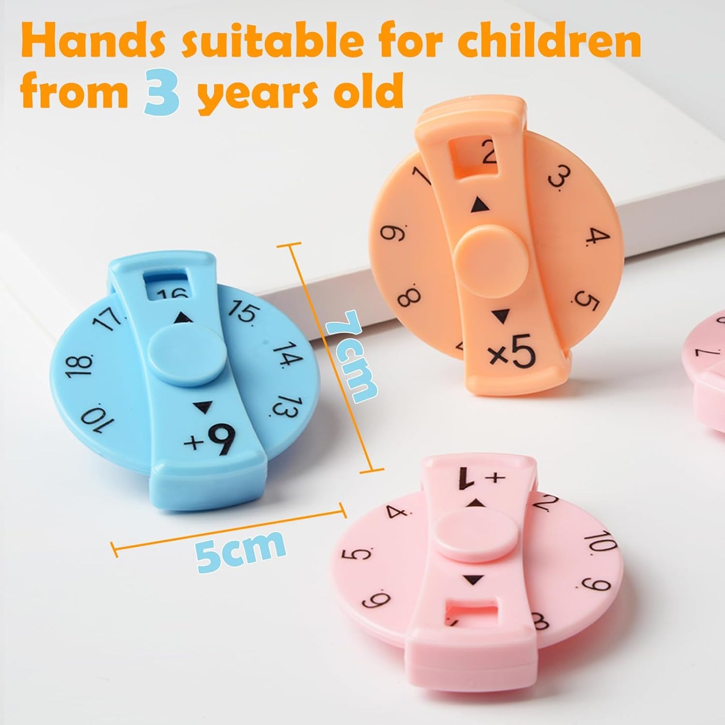 Updated Math Fact Fidget Spinners, Math Facts Fidget Spinners, This is for All The Stimmers - Fidgeters Who are Learning Math, Division and Multiplication on One Fidget (Multiply Or Divide 9pcs)