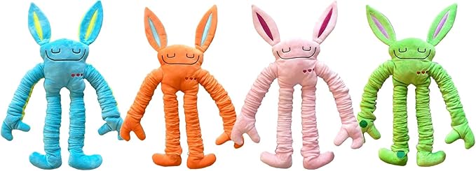 Mushies Stretchable Pop Tube Toy – Extra-Long 18" Retractable Arms/Legs, Hook and Loop Hands/Feet – Wearable, Bendable Fidget for Focus, Mood & On-The-Go Fun