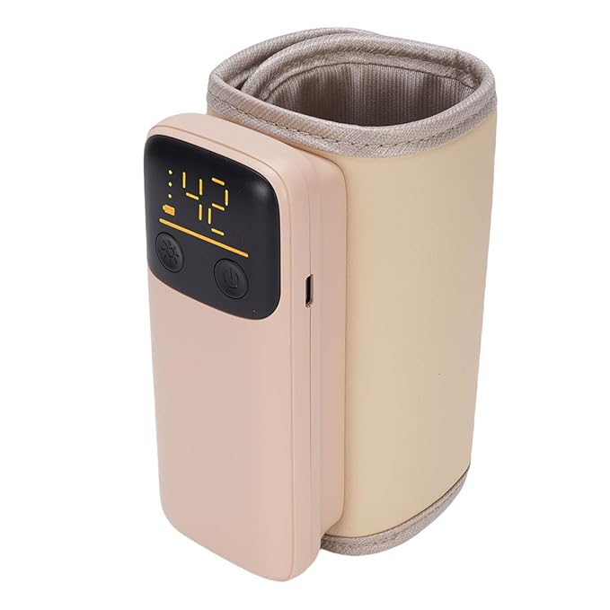 Baby Bottle Warmer with LCD Screen Portable Fast Baby Milk Warmer 6 Gears Temp Control 6000mAH