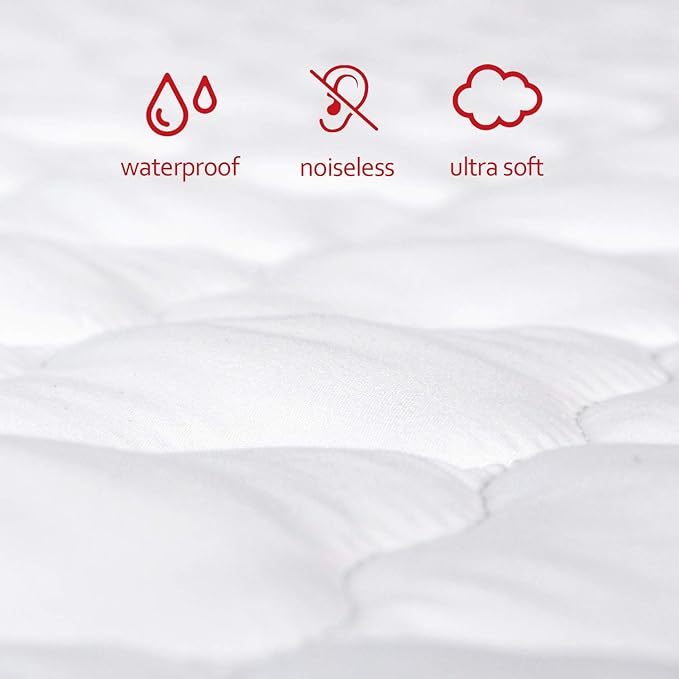 Pack and Play Mattress Pad 2 Pack, Fit for Pamo Babe Portable Playard, Pack and Play Mattress Sheets Cover Protector Waterproof Soft Quilted