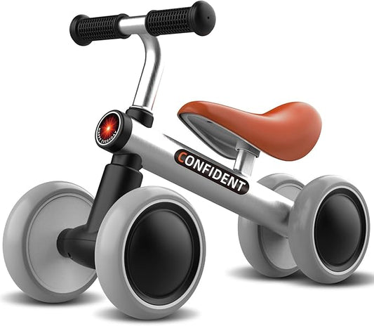 Baby Balance Bike 1 Year Old, Toddler Bike for One Year Old Boy Birthday Gift, 1-3 Years Toddler First Bike with No Pedal & Silence Wheels, Ride on Toy Gifts for 1 Year Old Boy