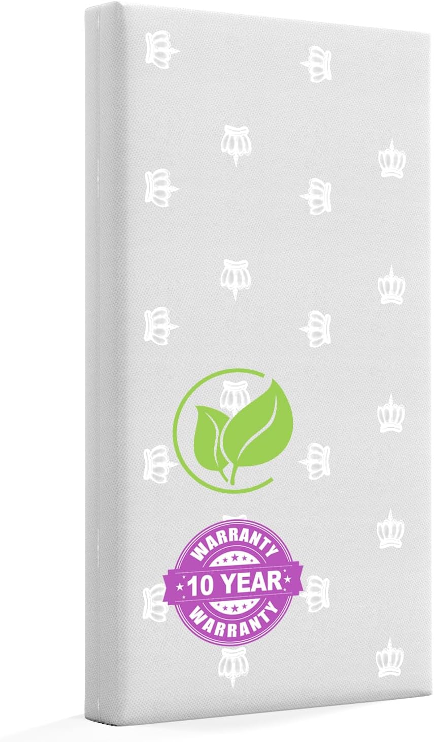 Breathable Crib & Toddler Mattress, Dual-Sided, Memory Foam, Waterproof, Removable and Machine-Washable Cover for Toddler and Baby, Standard Size Baby Mattresses for Crib 52" x 27" x 5