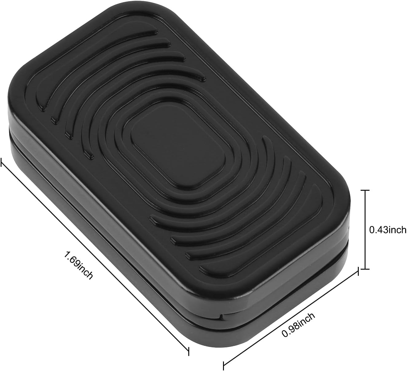 Magnetic Metal Fidget Slider Metal Fidget Toys Adults EDC Fidget Toys Magnet Fidget Stress Relief ADHD Toys Desk Toys for Office for Adults(Black CP3 Fidget Slider )