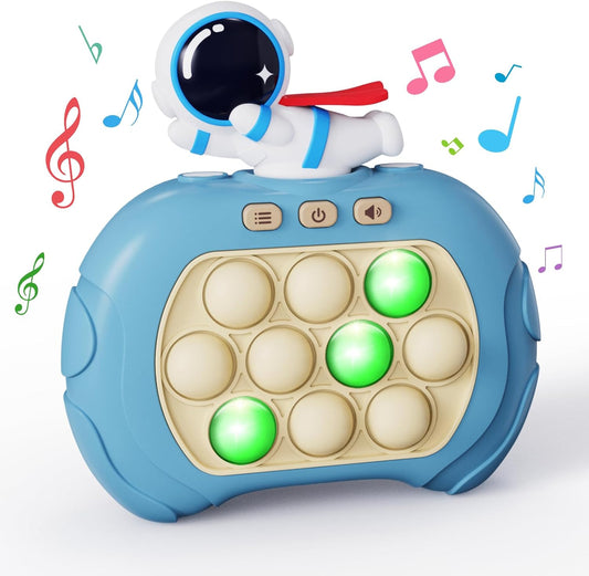 Fidget Toys Light Up Game, Handheld Games for Kids, Quick Push Bubbles Game Console, Autism Sensory Toys Birthday Gifts for Old Boys Girls Kids Teens